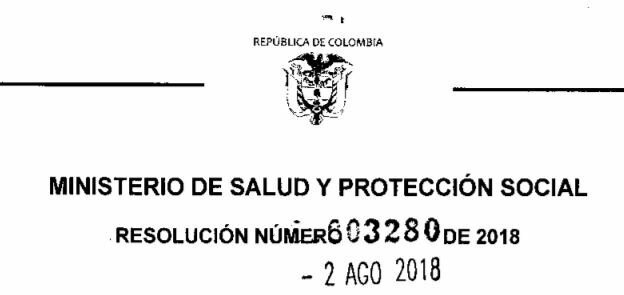 Resolución 3280 de 2018