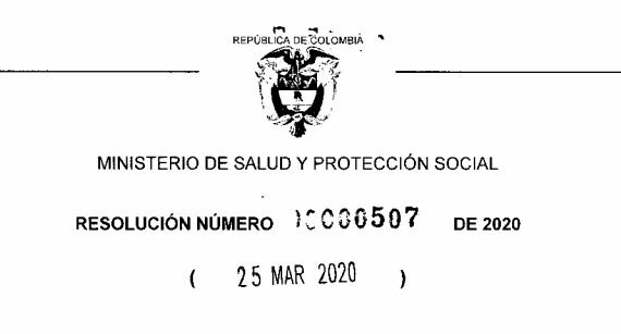 Resolución 507 de 2020