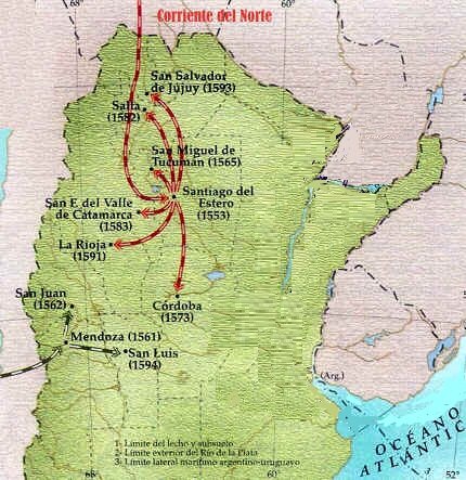 Diego de Rojas ocupa la región del Tucumán