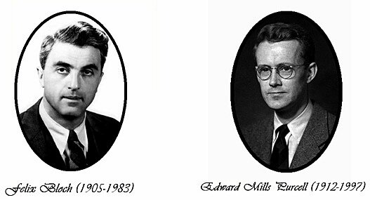 Edward M. Purcell y Félix Bloch