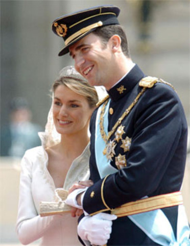 Boda del Príncipe Felipe con Doña Letizia Ortiz.