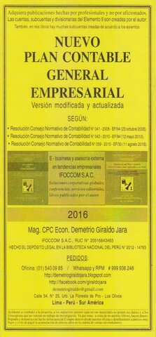 Plan Contable General Empresarial