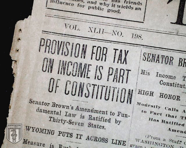 The 16th Amendment is Passed