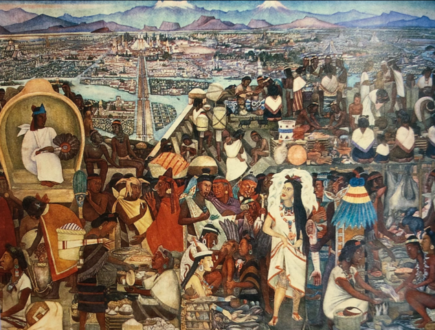 Hernando Cortéz conquers Moctezuma