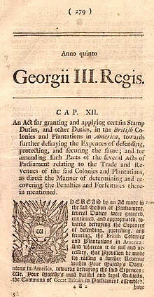 Stamp Act of 1765