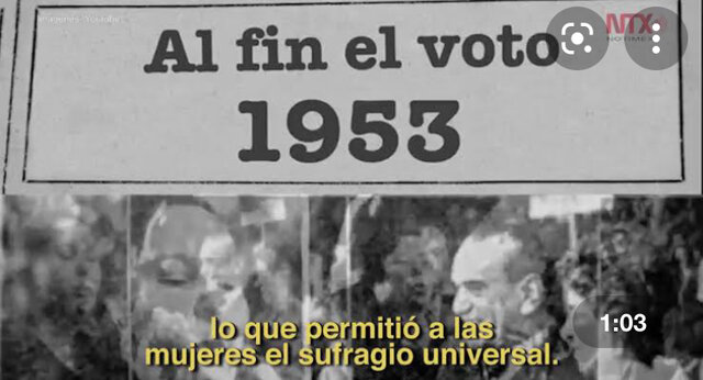 . LA MUJER DESDE  1916 A 1953 SE CONSOLIDÓ  CON EL SIFRAGIO.