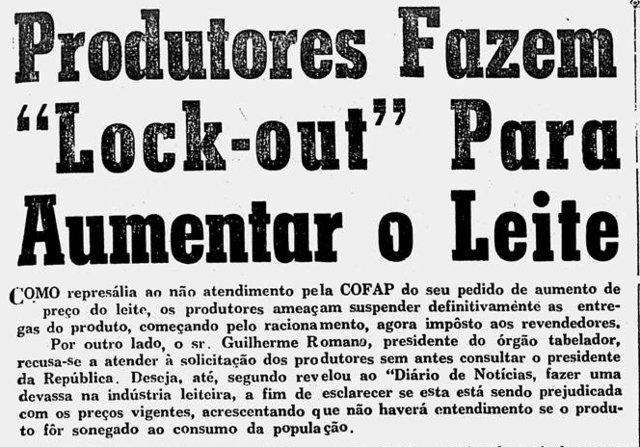 Produtores fazem "Lock-out" para aumentar o preço do leite