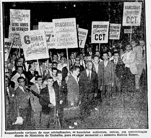 Bancários foram exigir do Ministro do Trabalho melhorias para classe