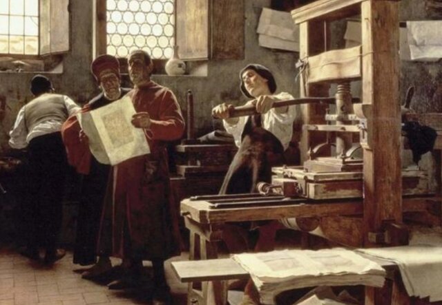 Aparición de la imprenta y las lenguas vernáculas.