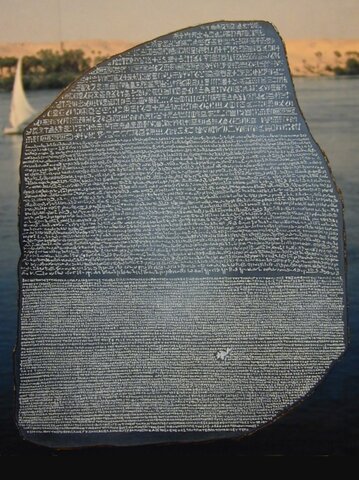 La Piedra Rosetta.