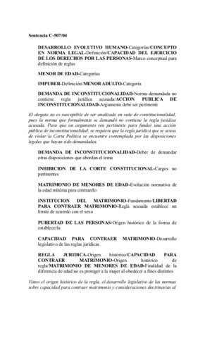 Sentencia C-507