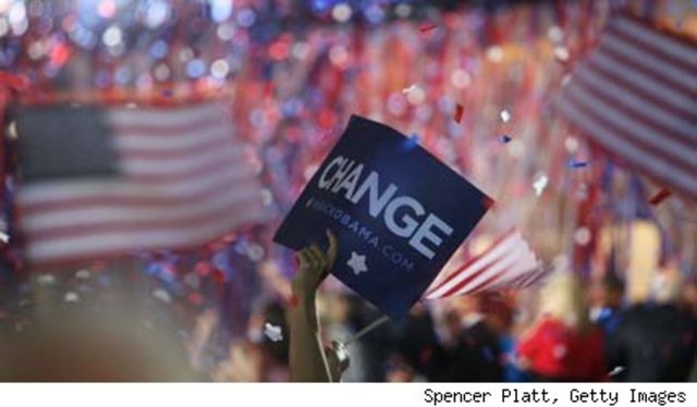 Protestas contra la convencion Nacional democrata