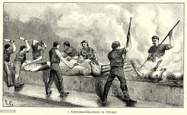 Producción en masa y división de labores con la ayuda de la energía eléctrica