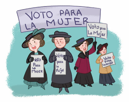 Voto de la mujer.