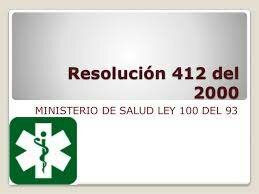 RESOLUCION 0412