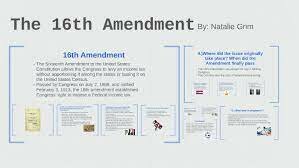 The 16th Amendment is Passed