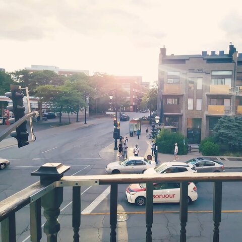 Mon départ pour Montréal