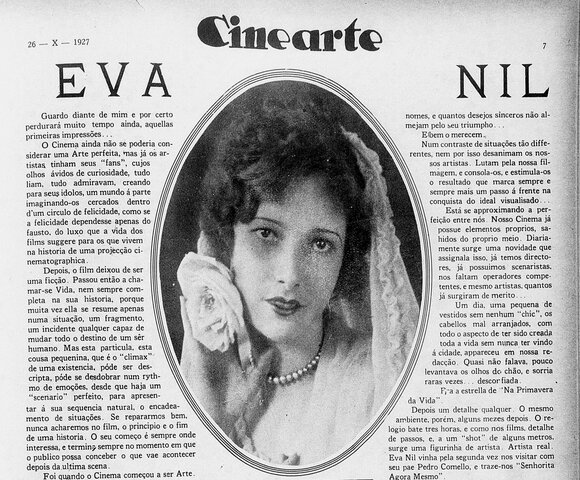 Maior matéria jornalística sobre Eva Nil