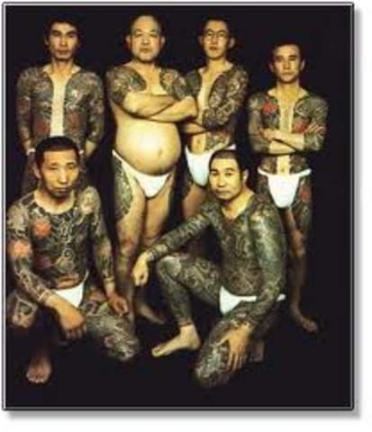 Japanese identify tattooing with yakuza mafia