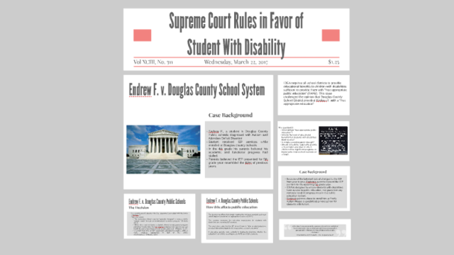 Endrew F v. Douglas County School District Re-1