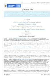Ley 443 de 1998