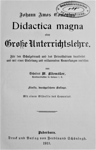 Se publica la didactica magna