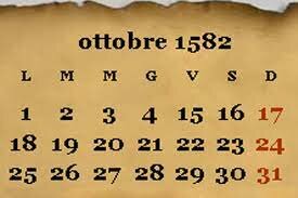 Se instauró el calendario Gregoriano