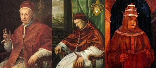 Habían tres papas al mismo tiempo