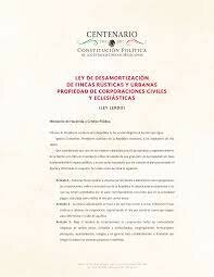 Ley de desamortización de fincas rústicas y urbanas de las corporaciones civiles y religiosas