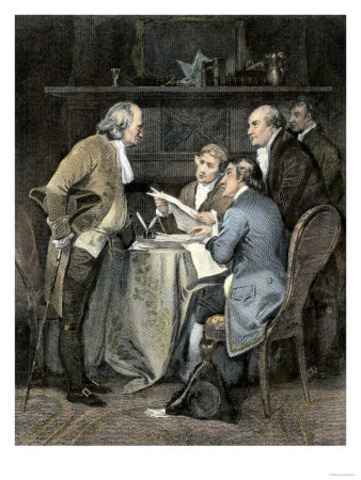Writing of Declaration of independence