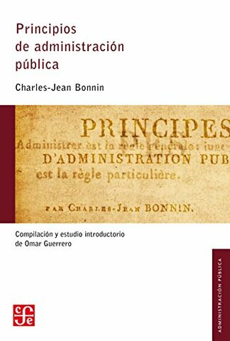 Obra "Principios de la administración Pública"