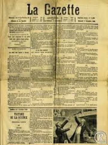 Nace el Gazzete, primer periódico impreso