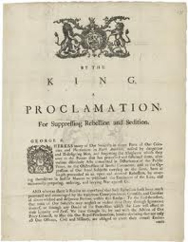Proclamation for Suppressing Rebellion and Sedition