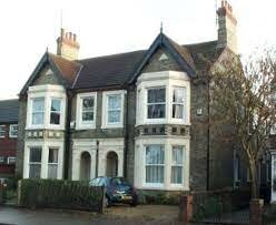 Victorian gothic style houses are built