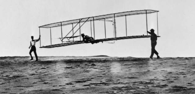 Wilbur and Orville Wright's first flight