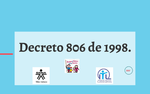 Decreto  806/1998