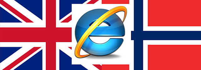 Noruega e Inglaterra se unen a internet