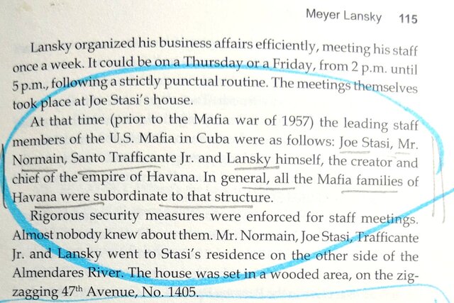 "Mafia War of 1957," Lansky and the Havana Crew