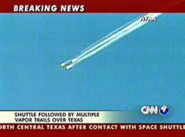 The Columbia returns to earth