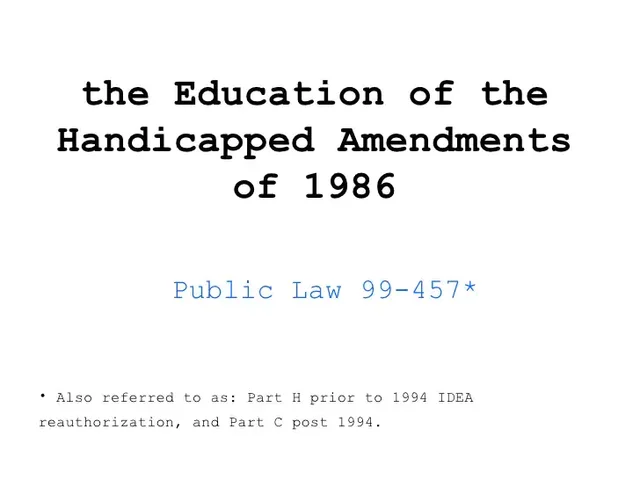 Education of The Handicapped Act Amendments