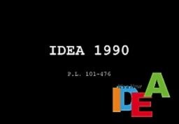 Education for All Handicapped Children Act Public Law 101-476