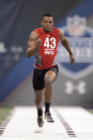 mike wallace at the 40 yard dash