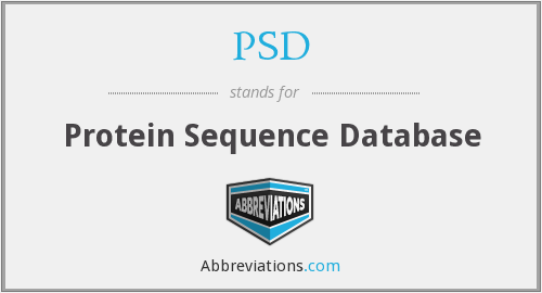 Se Creo la Base de Datos PSD (Protein Sequence Database)