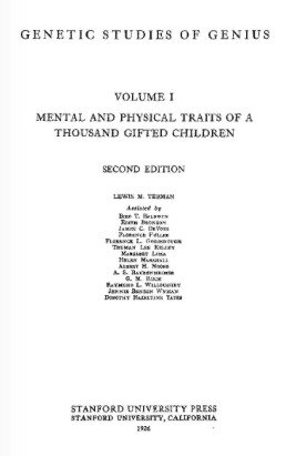Genetic Studies of Genius