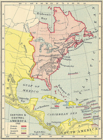 North America region of Canada claimed by France by conquistador Jacques Cartier