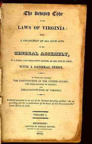 Virginia Slave Code