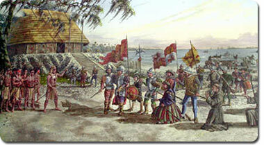 Llegada de Pánfilo de Narváez