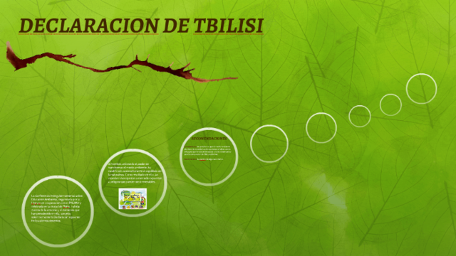 DECLARACION DE TBILISI (GEORGIA) UNESCO PNUMA