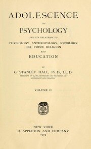 PRIMERA TEORIA DE LA ADOLESCENCIA