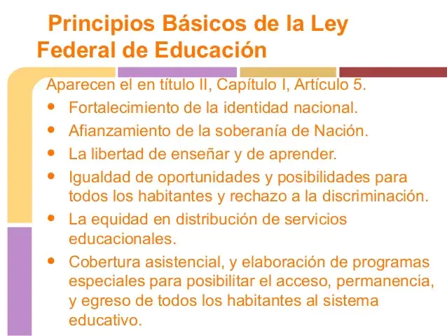 Ley Federal de Educación Número 24.195.